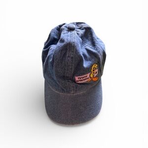 Trendy Blue Denim Cap with Tweety Bird Patch VTG